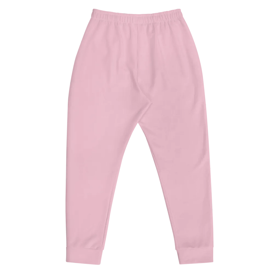 Plain Light Pink Soft Summer Recycled Polyester Premium Men's Joggers by Treasure Pie product image (5)
