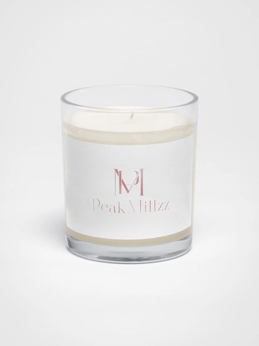 Soy Wax Candle In A Clear Glass Jar product image (1)