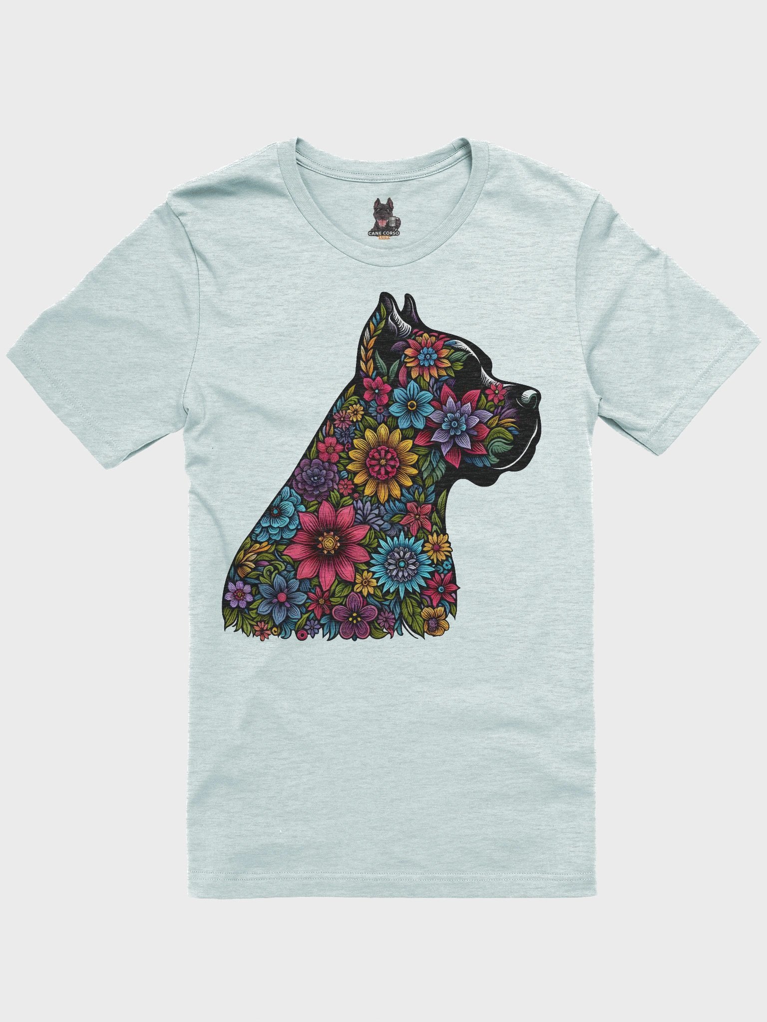 Vibrant Floral Cane Corso T-Shirt Design product image (4)