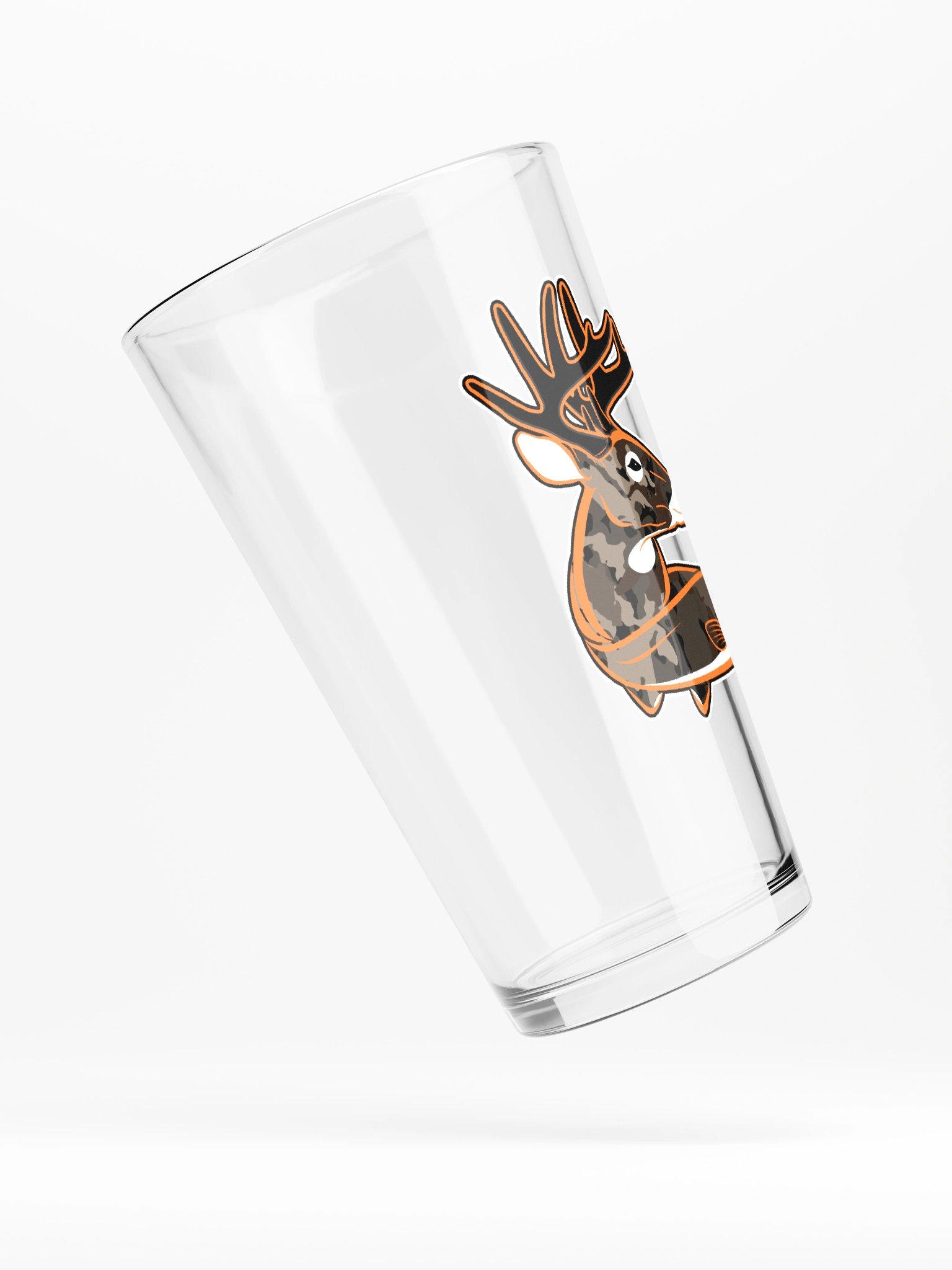 Custom Camo Orange Pint Glass product image (4)