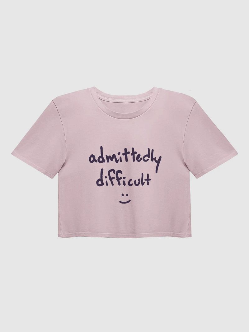 admittedly difficult (#332144) printed cotton crop top