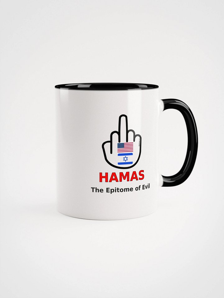 Two-tone Ceramic Mug-MisterFinger-Hamas-B product image (2)
