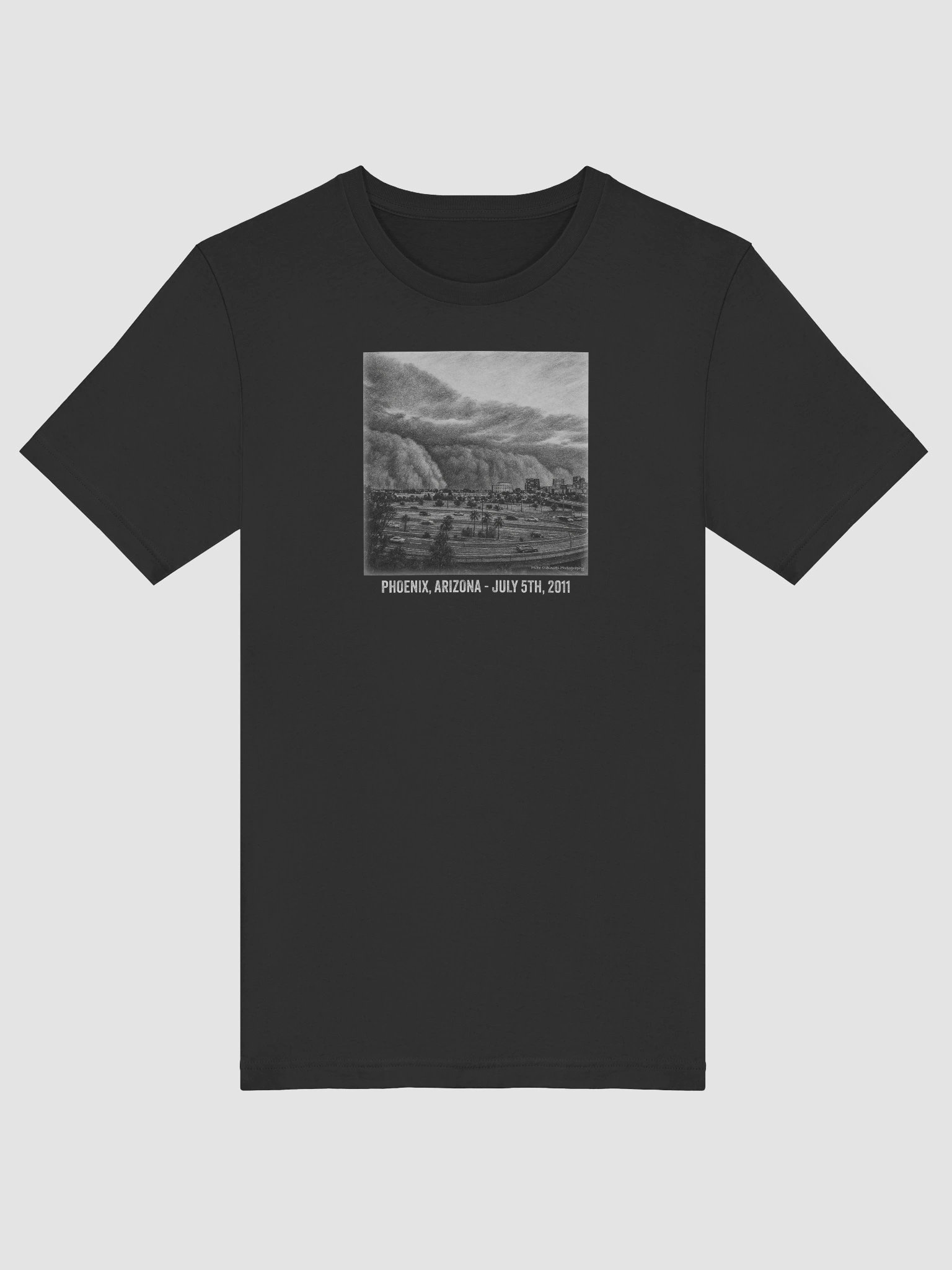 "July 5th Phoenix Haboob" - Penciled Rendition T-Shirt product image (33)