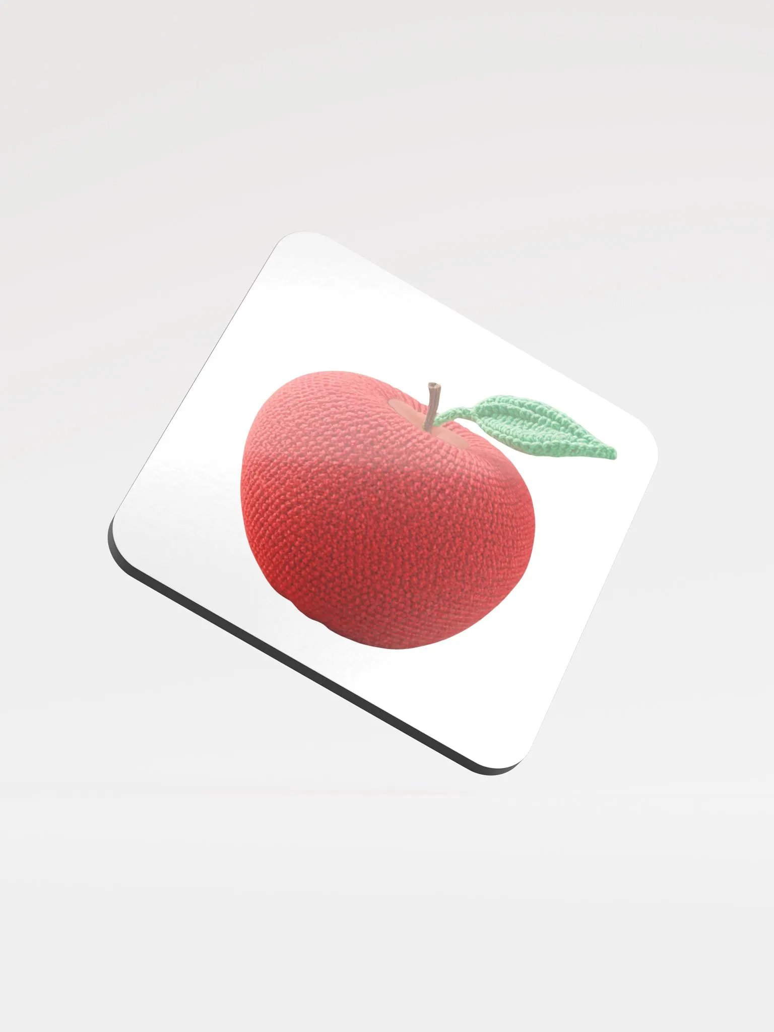 CozyAvocado Glossed Cork Coaster Apple #1 product image (1)