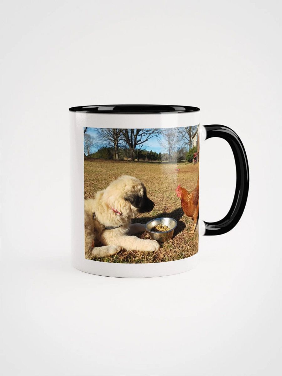 Adorable Puppy And Chicken Ceramic Mug product image (1)