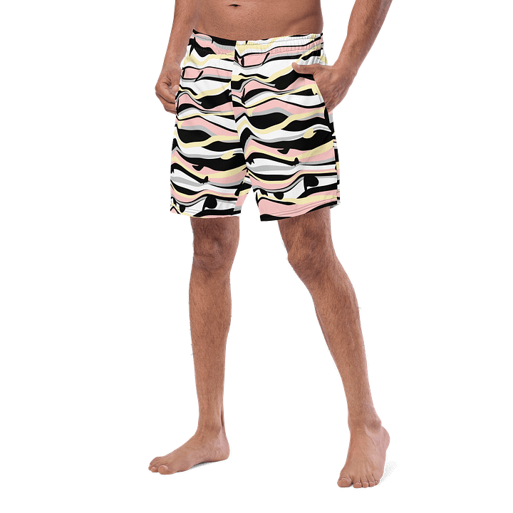 Symmetry Waves All-Over Print Swim Trunks product image (2)