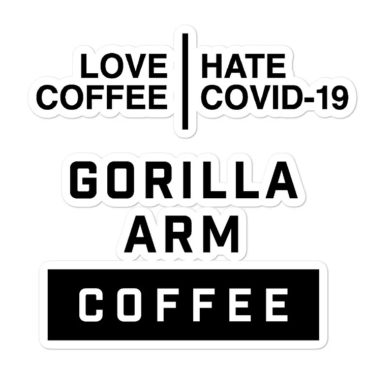 Gorilla Arm Coffee Sticker Pack product image (1)