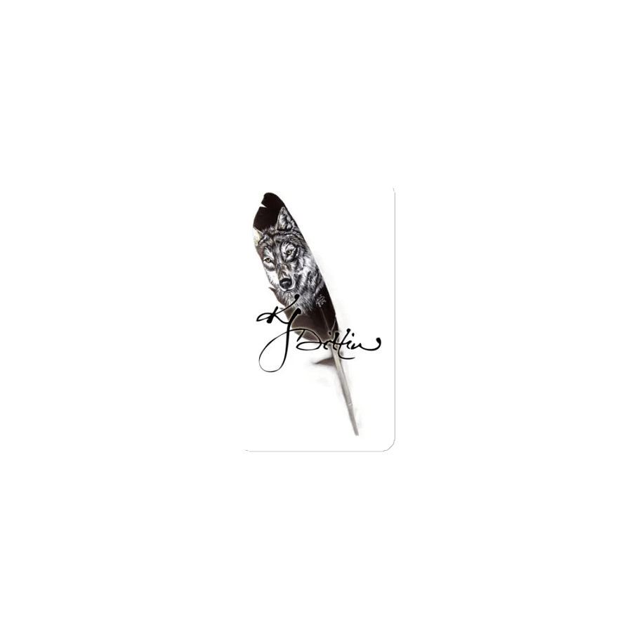 feather wolf magnet product image (1)