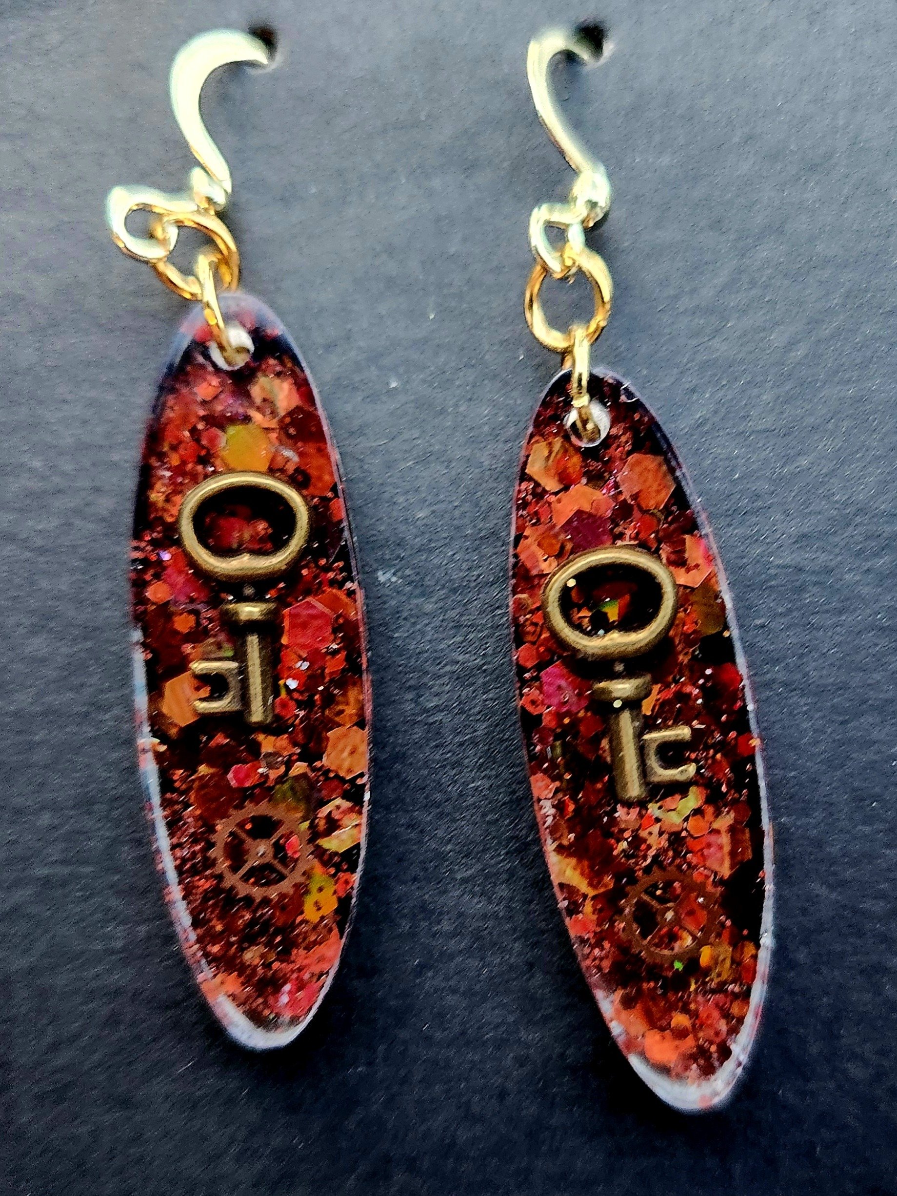 Large Key Earrings product image (2)