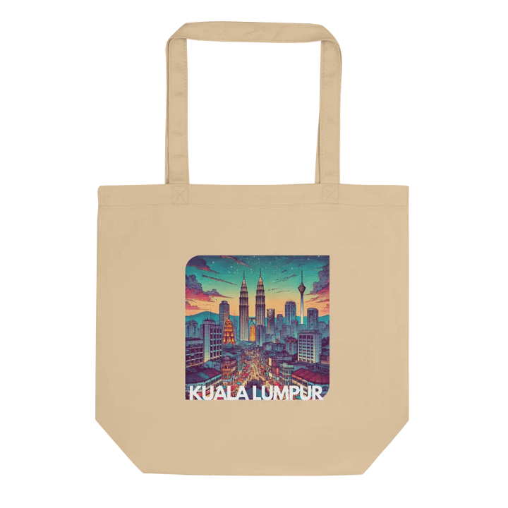 Vibrant Cityscape Eco-Friendly Tote Bag | Kuala Lumpur city Malaysia product image (2)