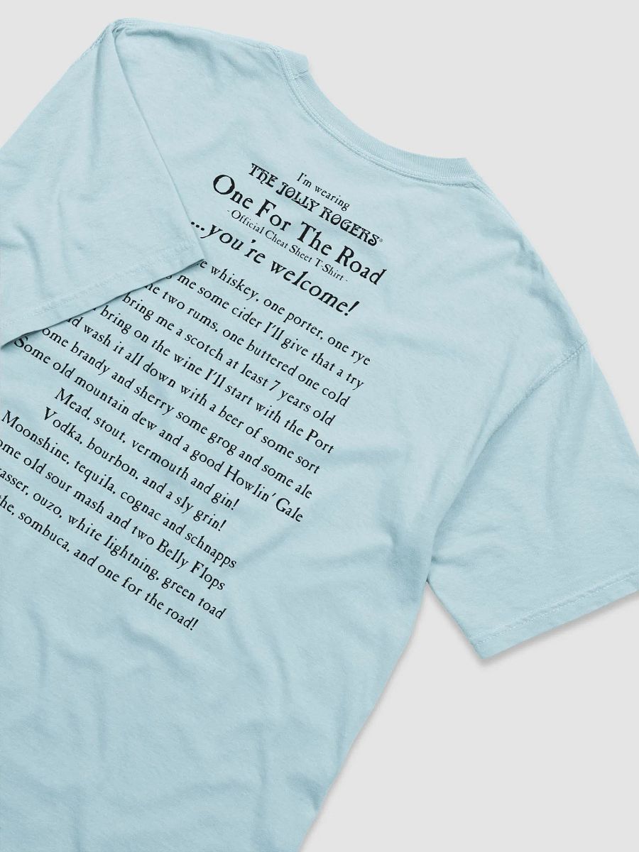 One For The Road Official Cheat Sheet T-Shirt (black printing) product image (4)
