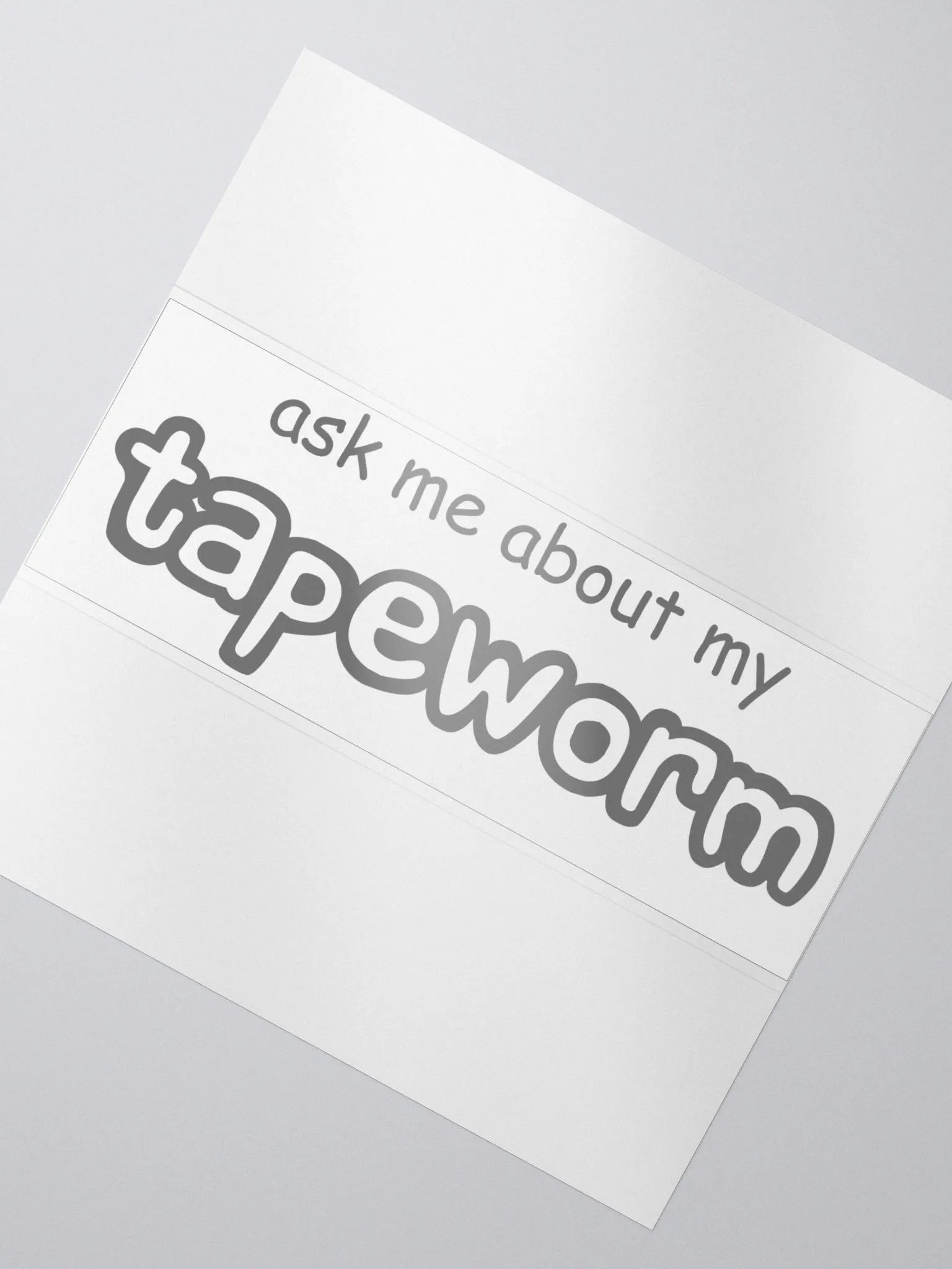 Ask me about my tapeworm bubble free stickers product image (3)