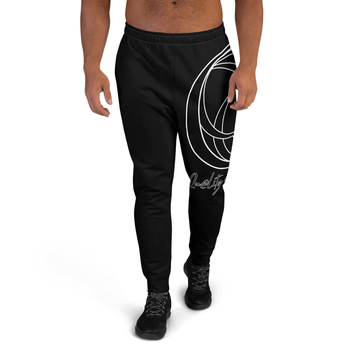 Big Logo Men's Joggers (Black on Black) product image (2)
