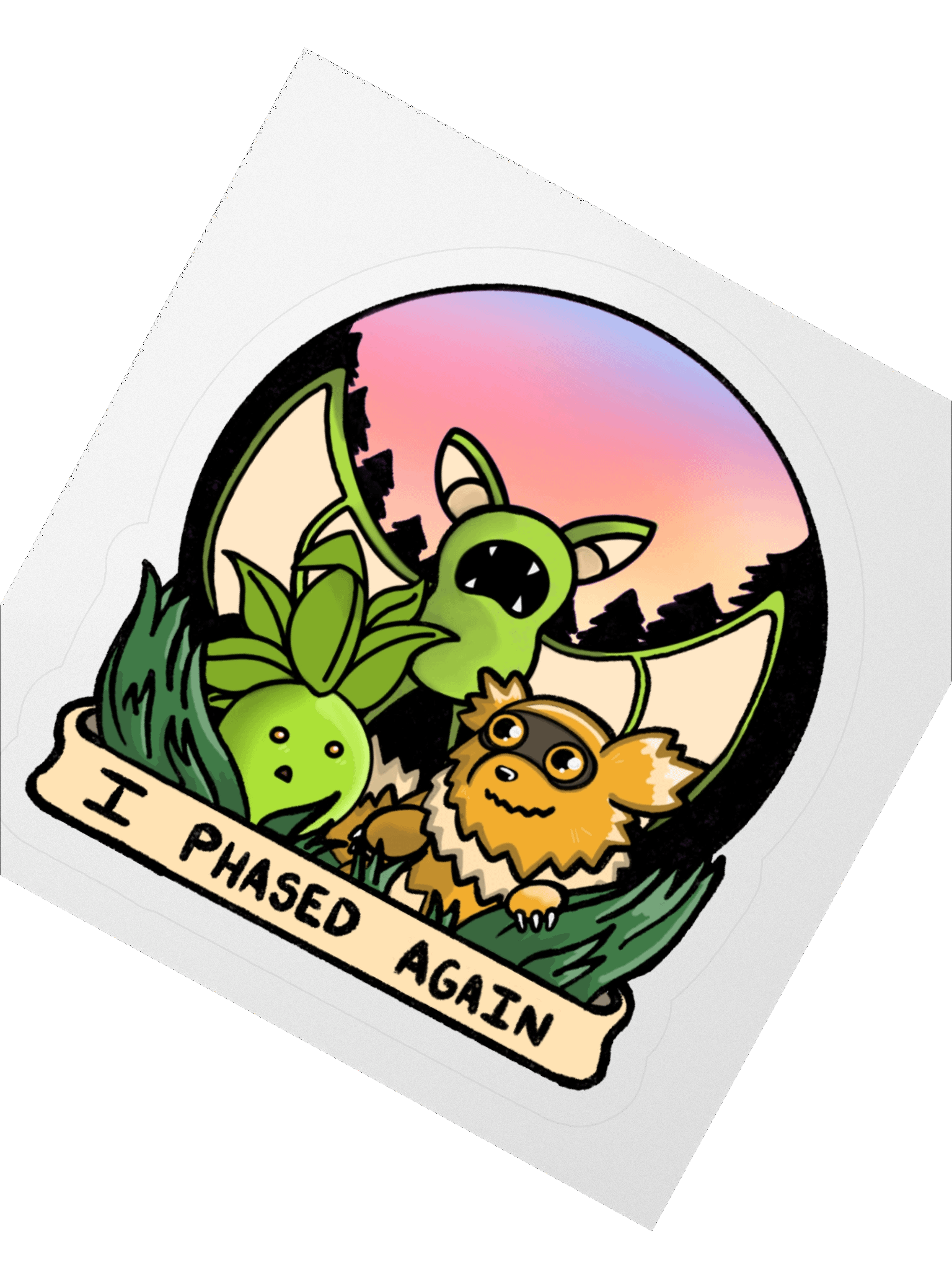 I Phased Again Sticker product image (2)