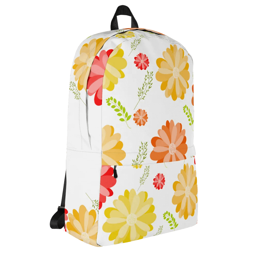 Orange Floral Backpack product image (8)