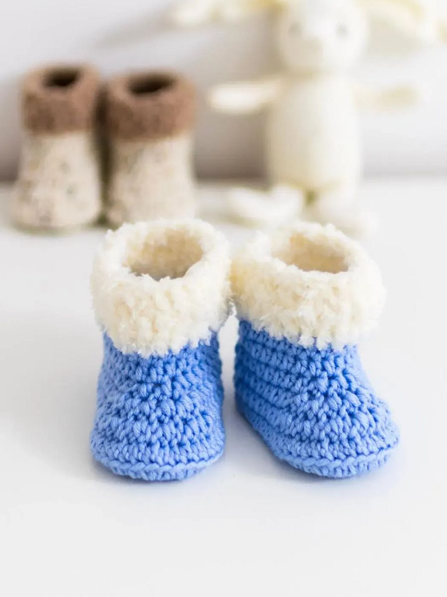 Crochet Pattern: Warm Baby Booties product image (8)