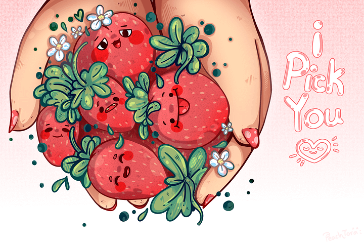 I Pick You ! (Postcard Print) 🍓🍓 product image (2)