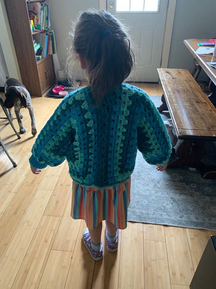 Child Crochet Hexi Cardigan product image (2)