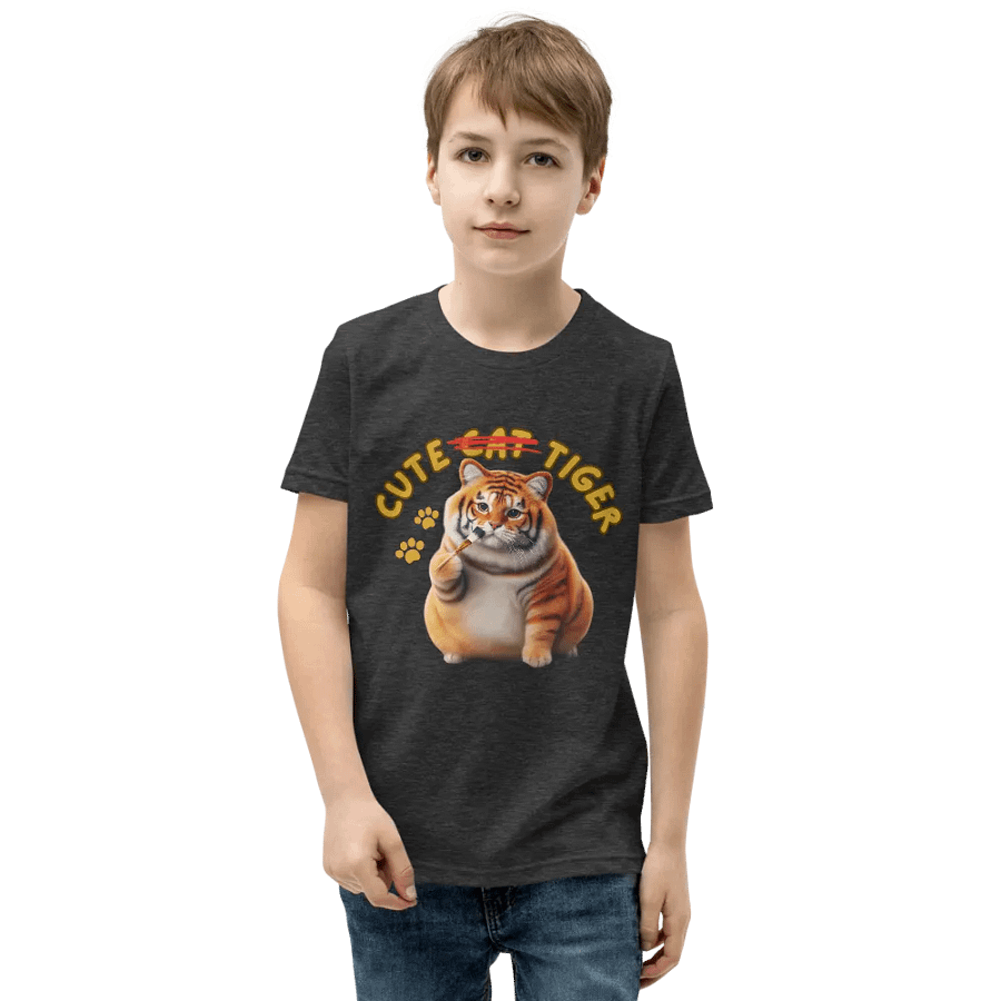 'Cute Not Cat But Tiger' Youth T-Shirt 🐱🐯😄 product image (45)