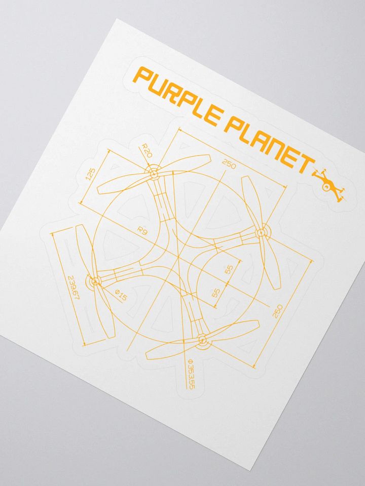 Technical Drone Cutout Sticker product image (2)