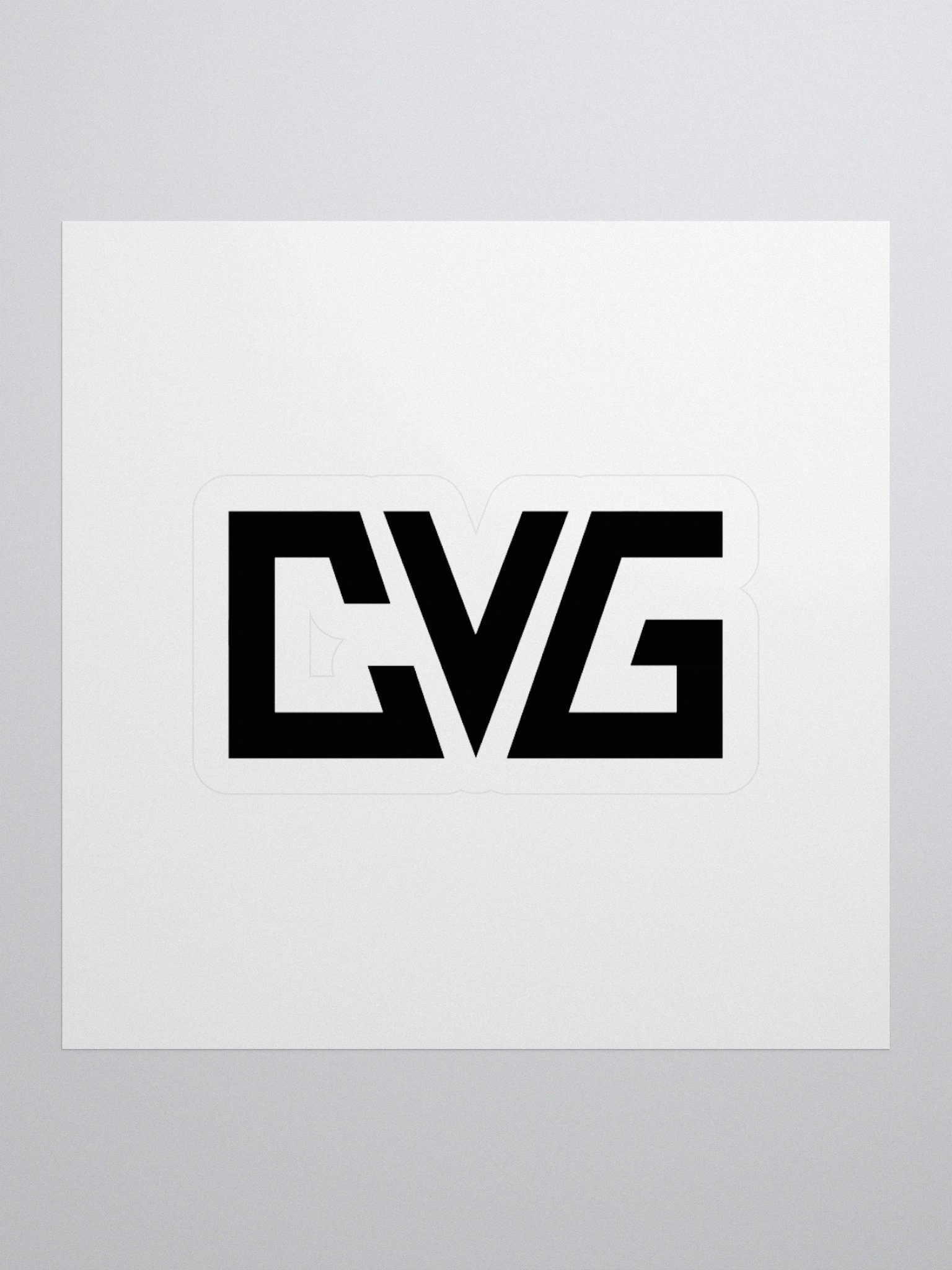 CVG Black Logo Kiss-Cut Sticker product image (1)