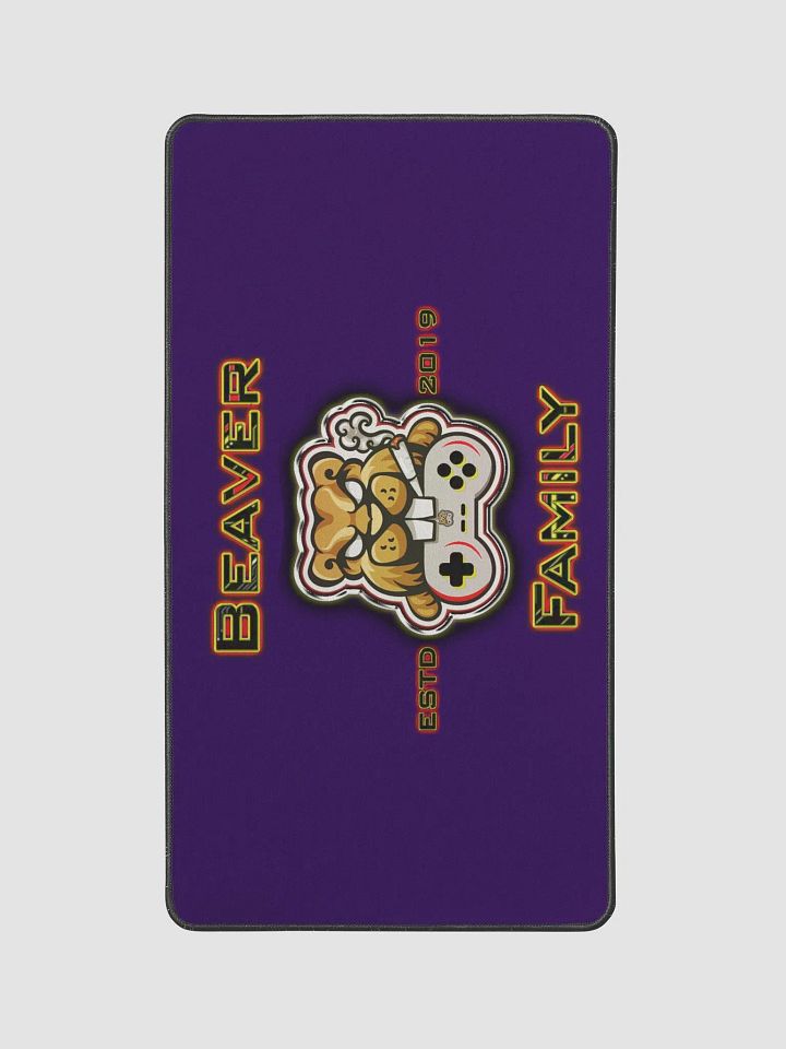 12" x 22" Beaver Family Desk Mat Purple product image (1)