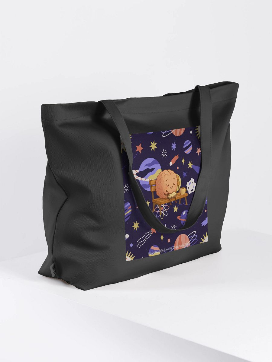 Stellar Vibes - Cosmic Kawaii Animals Organic Cotton Tote Bag (Doubled-Sided Print) product image (4)