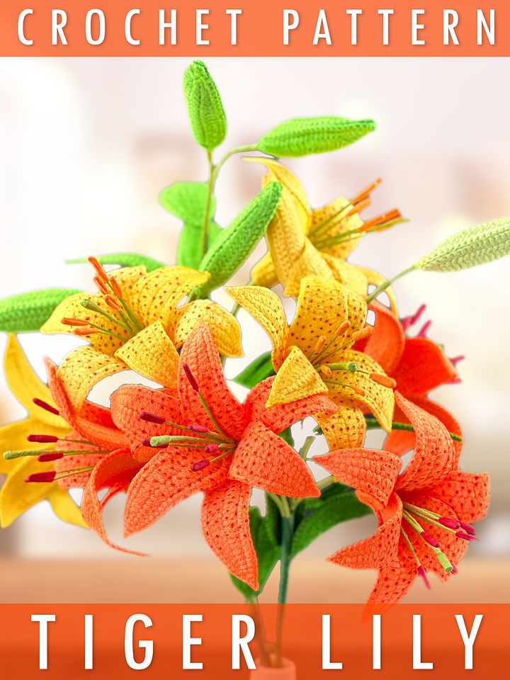 Crochet Tiger Lily Pattern product image (1)