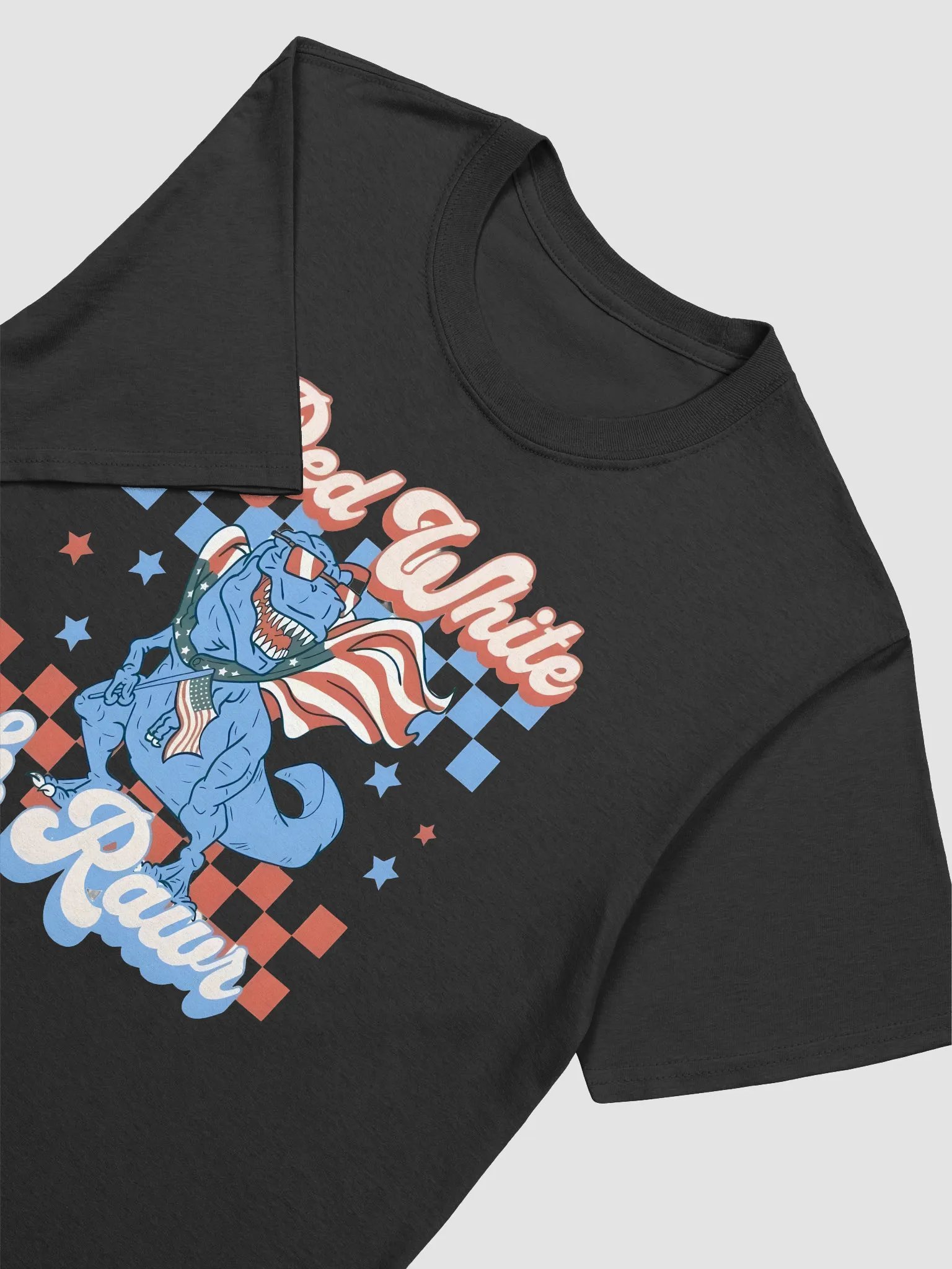 Red White & Rawr T-Rex Unisex T-Shirt product image (19)