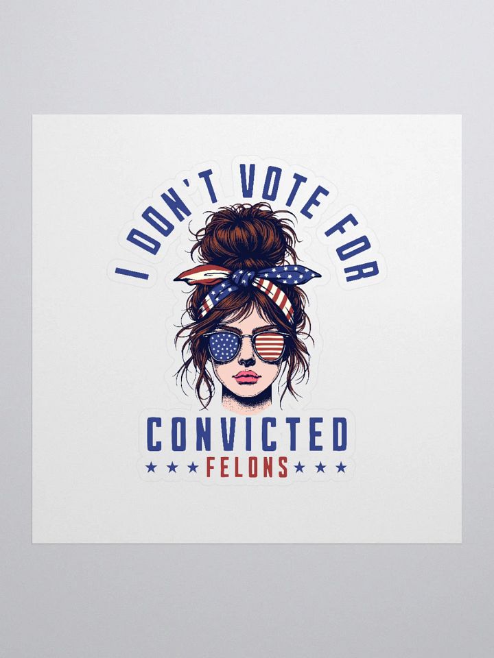 I don't vote for convicted felons product image (2)