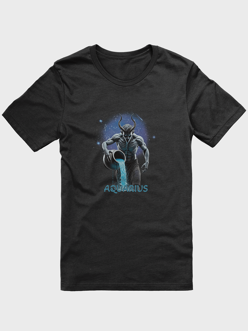 Demonic Zodiac T-Shirts| Aquarius | Halloween Group Tshirt | Gothic Astrology Signs | Dark Horoscope Tees | Halloween Celestial Horror Clothing
