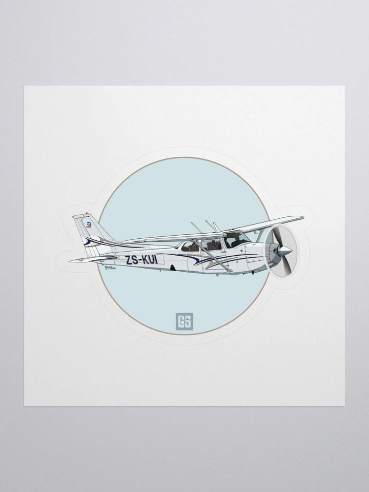 Cessna 172 RG Kiss Cut Sticker Aviation Art product image (1)