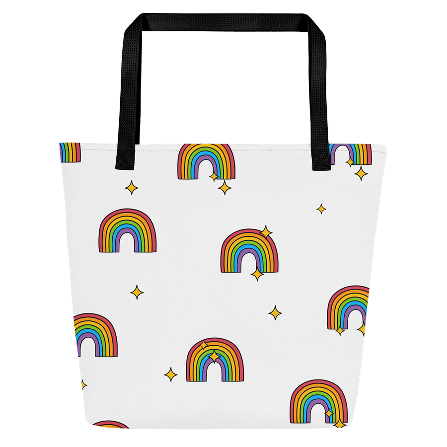 Starry Rainbow Dreams Large Tote Bag product image (1)