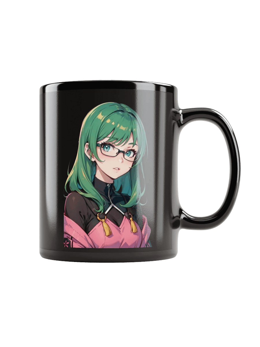 (GREEN WAIFU) K Black Mug product image (1)