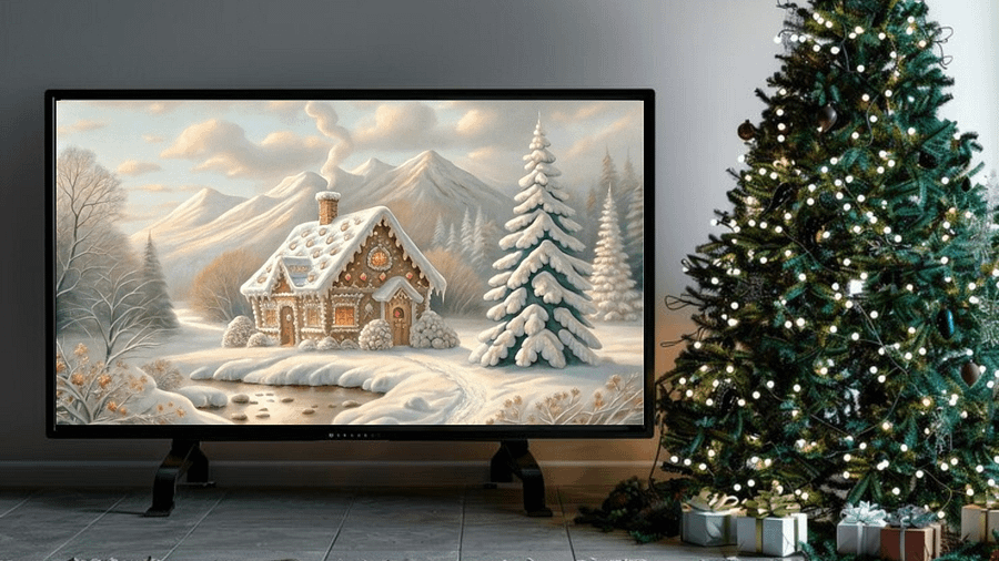 Gingerbread Cottage in Winter Wonderland - Frame TV V product image (4)