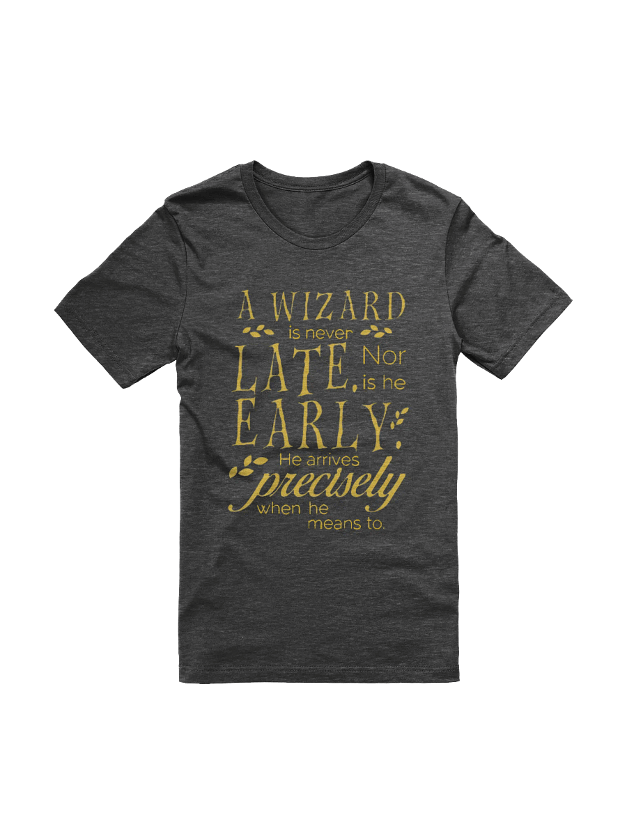 Never Late Wizard T-shirt product image (3)