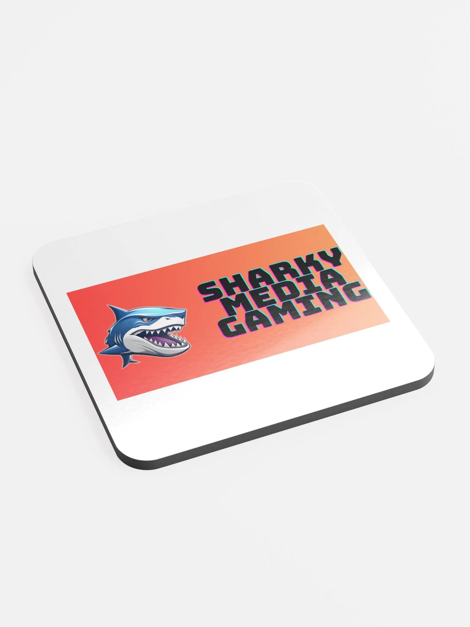 Sharky Media Gaming Coaster (Red/Orange) product image (2)