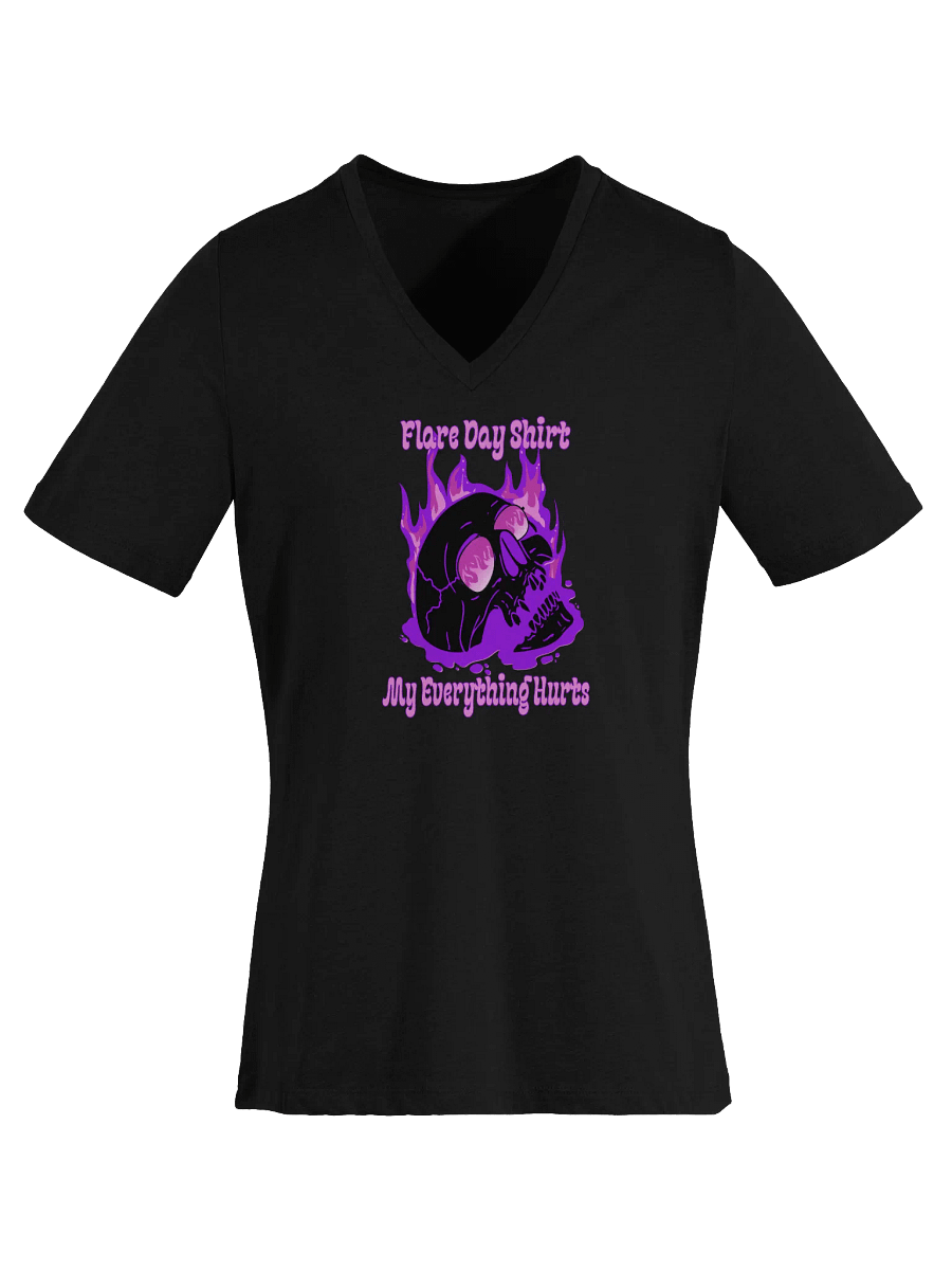 Flare Day! Women's Soft V-Neck (Purple) product image (6)