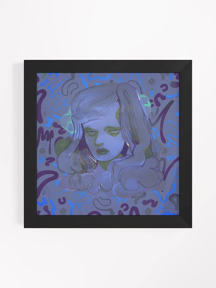 The Sea in Her Eyes Square Framed Matte Print product image (2)