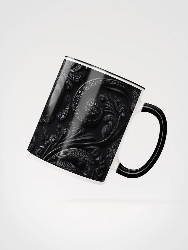 Ceramic Mug with Color black paisley product image (6)