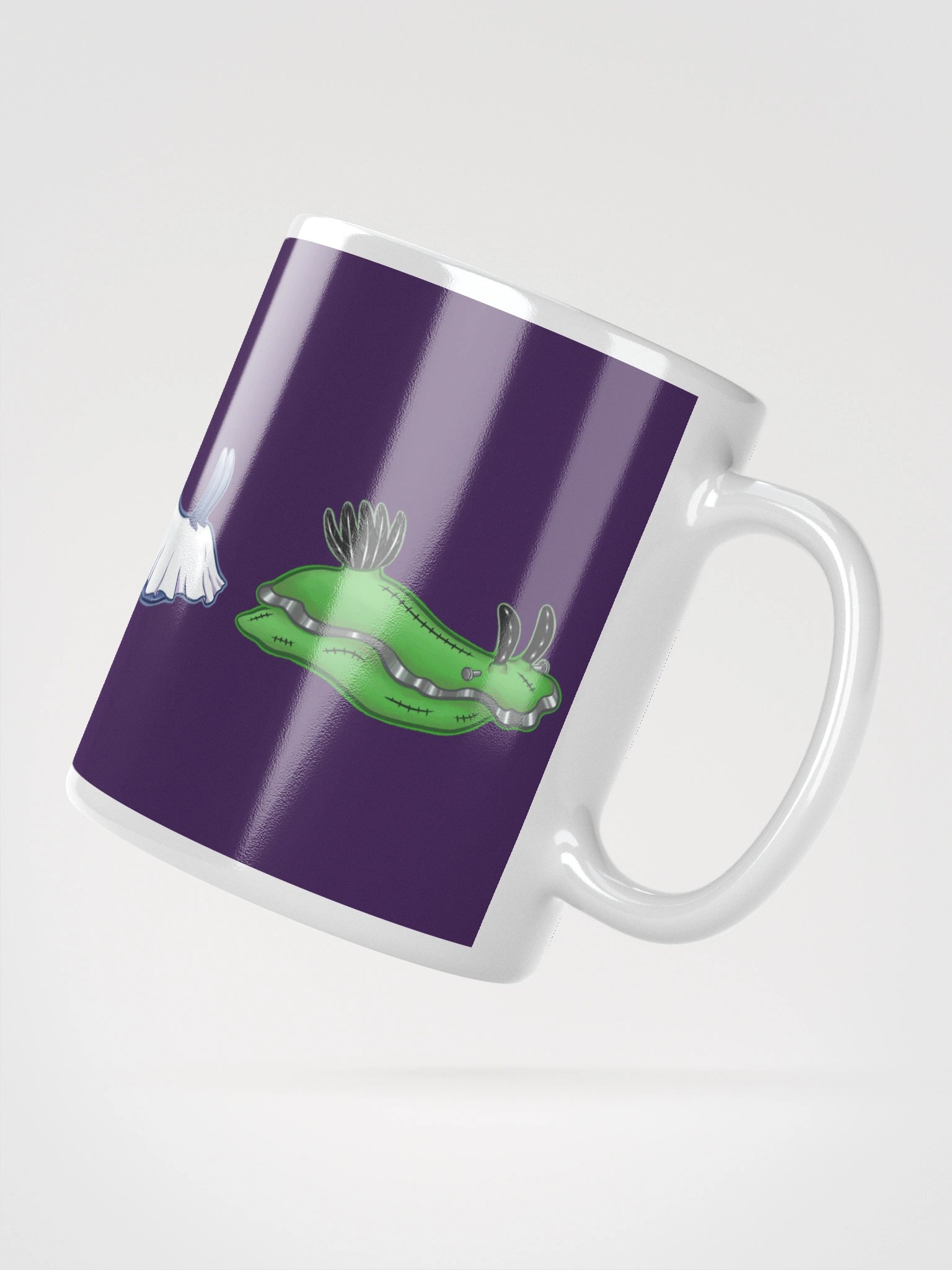 Spooky Scary Slug Time - Mug w/ Purple Background product image (5)