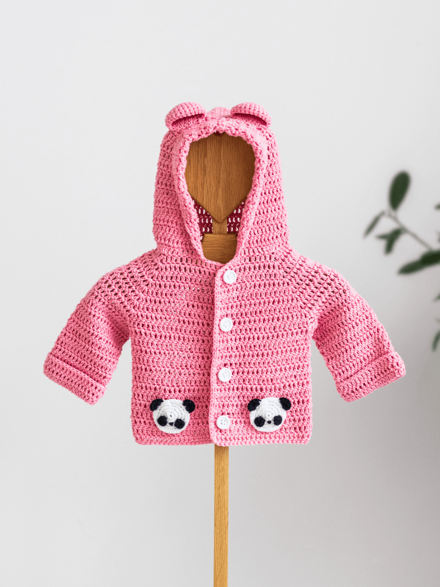 Crochet Pattern: Panda Baby Hoodie product image (4)