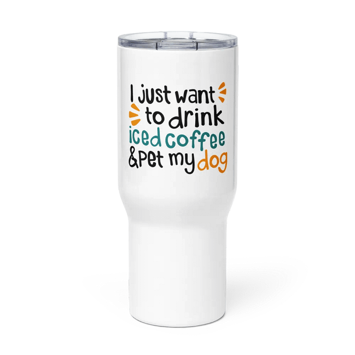 Iced Coffee & Dog - Travel Mug With a Handle product image (1)