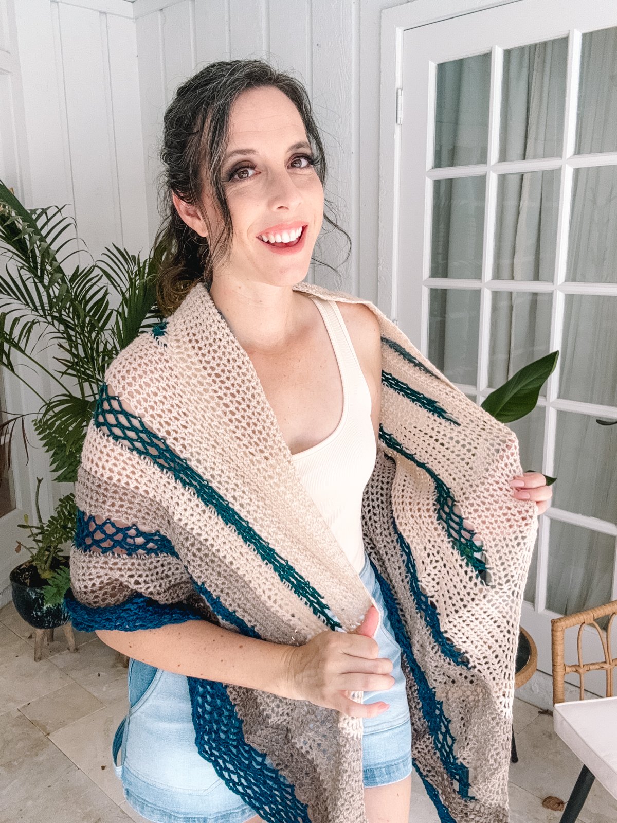 Fisherman's Wharf Short Row Crochet Shawl Pattern product image (8)