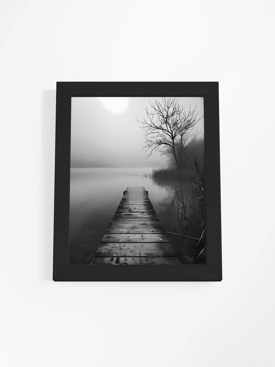 Tranquil Misty Lakeside Framed Poster product image (2)