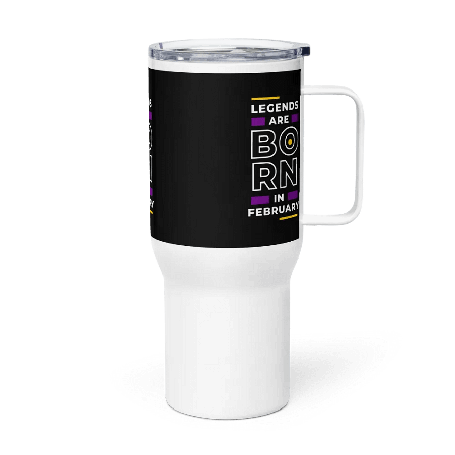 Bold February Legends Travel Mug product image (3)