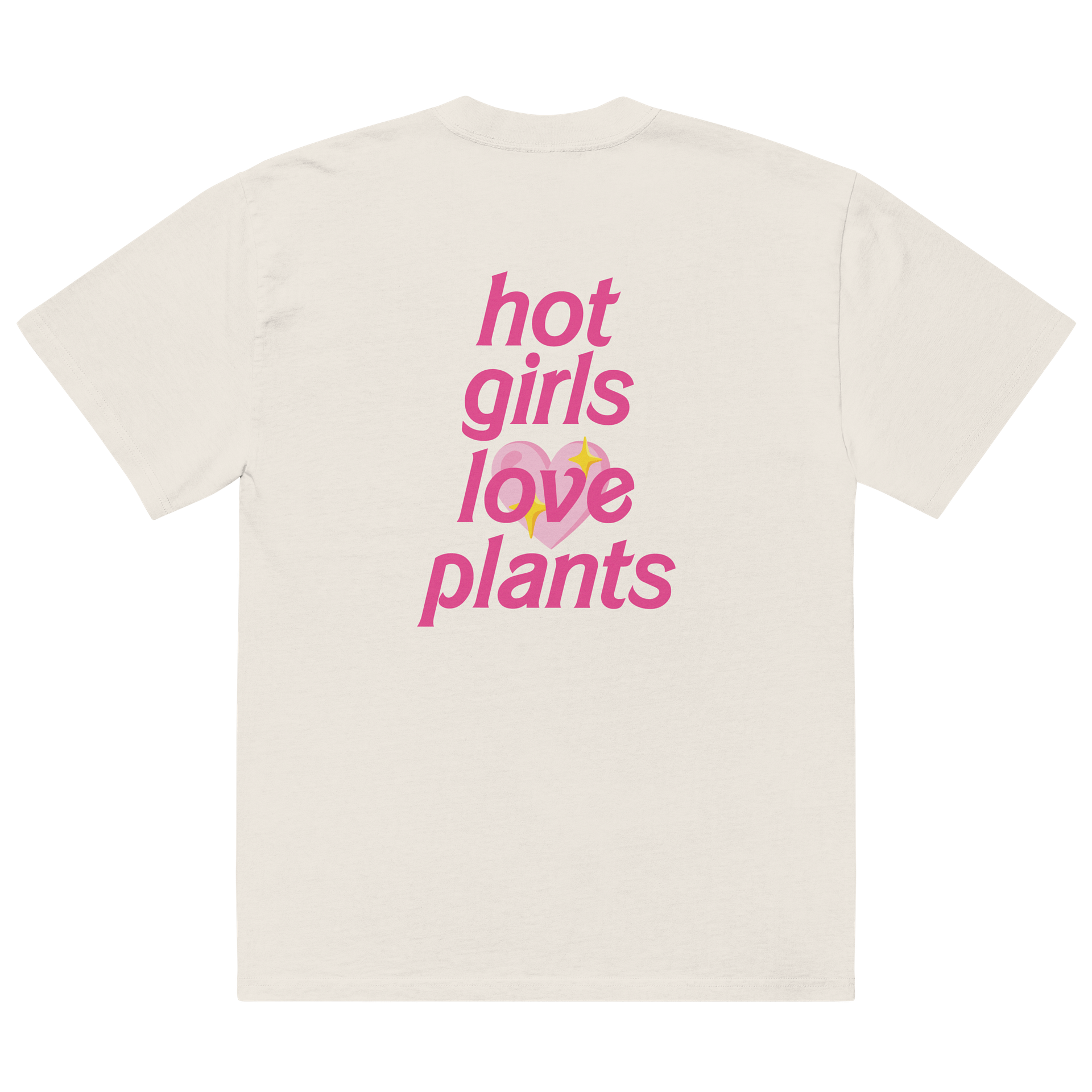 HOT GIRLS 💖 PLANTS - Oversized Faded T-Shirt product image (4)