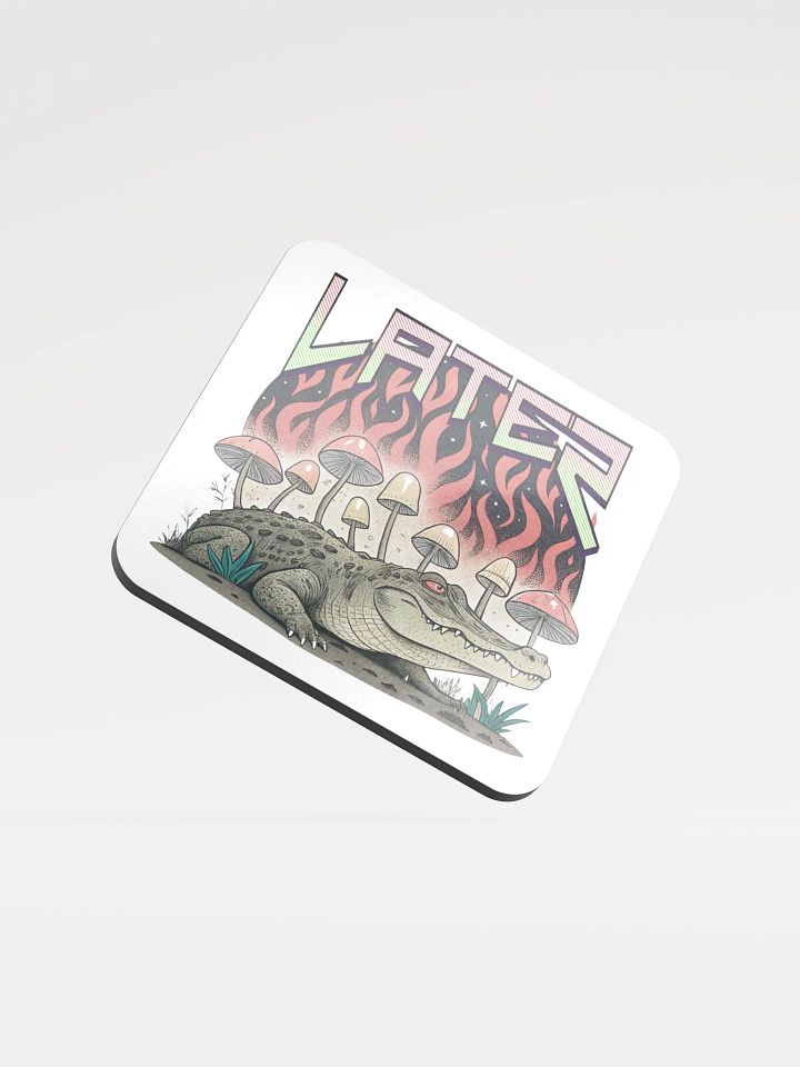 Later Alligator Mushroom Flaming Cork Coaster product image (2)