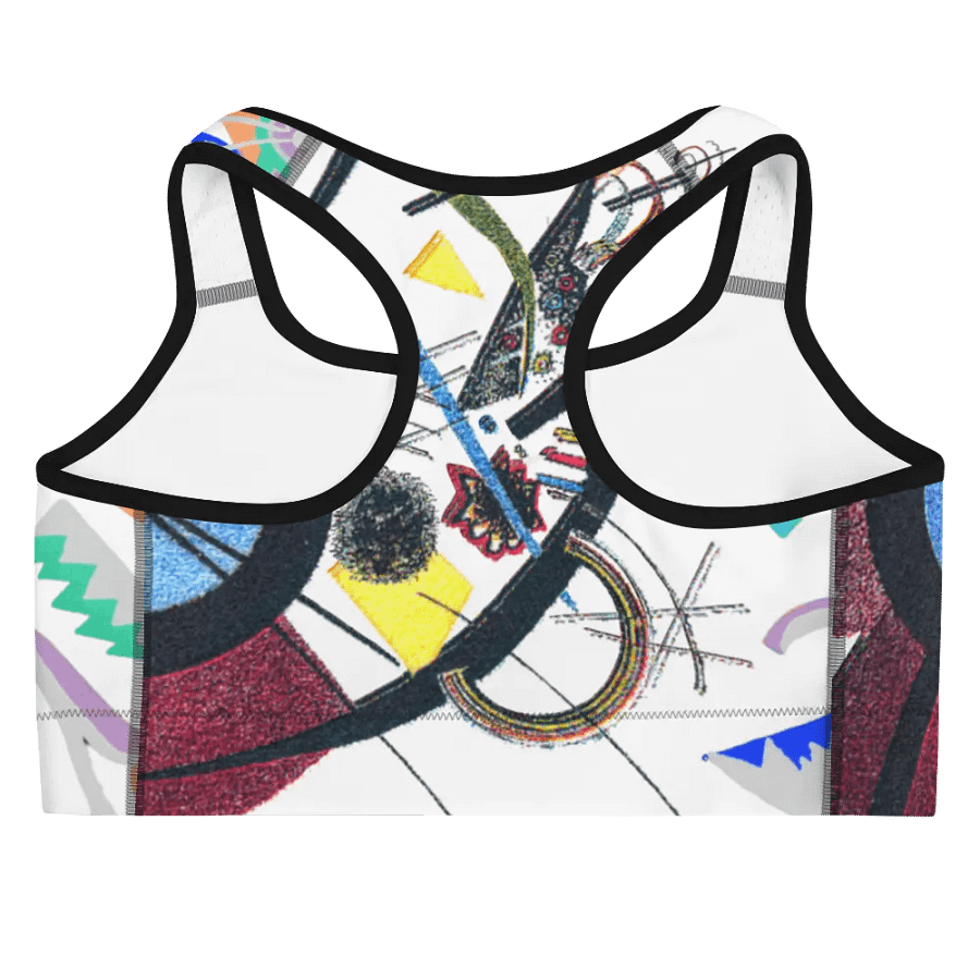 Abstract Lithographic Pattern Design Sports Bra - V1 product image (9)