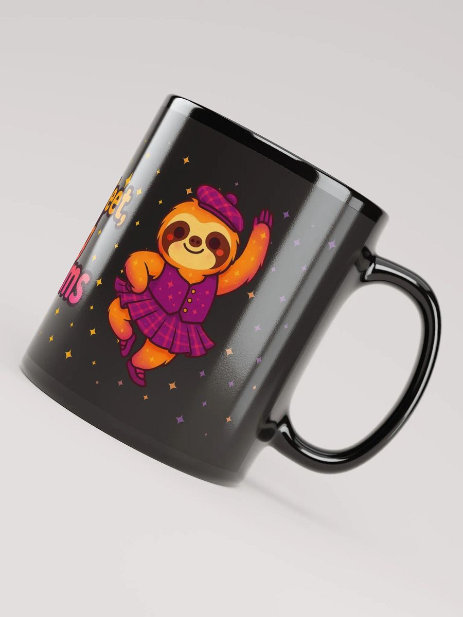 Tiny Feet Big Dreams Sloth Mug – Highland Dance Gift for Girls, Cute Scottish Dancer Coffee Cup product image (4)